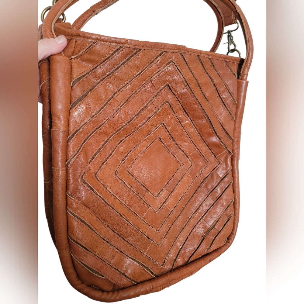 Lost & Found Leather Patchwork Tote - image 2